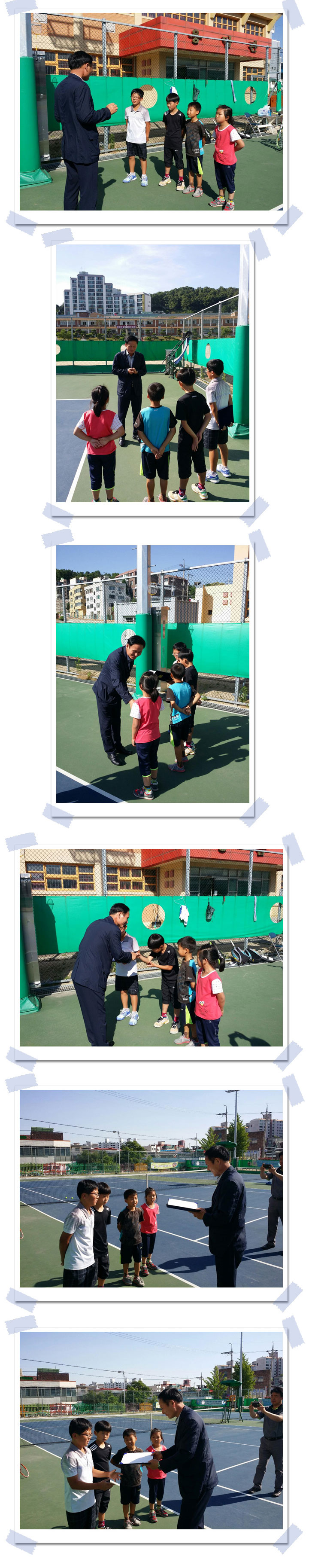 용담초등학교 테니스부 방문 [첨부 이미지1]